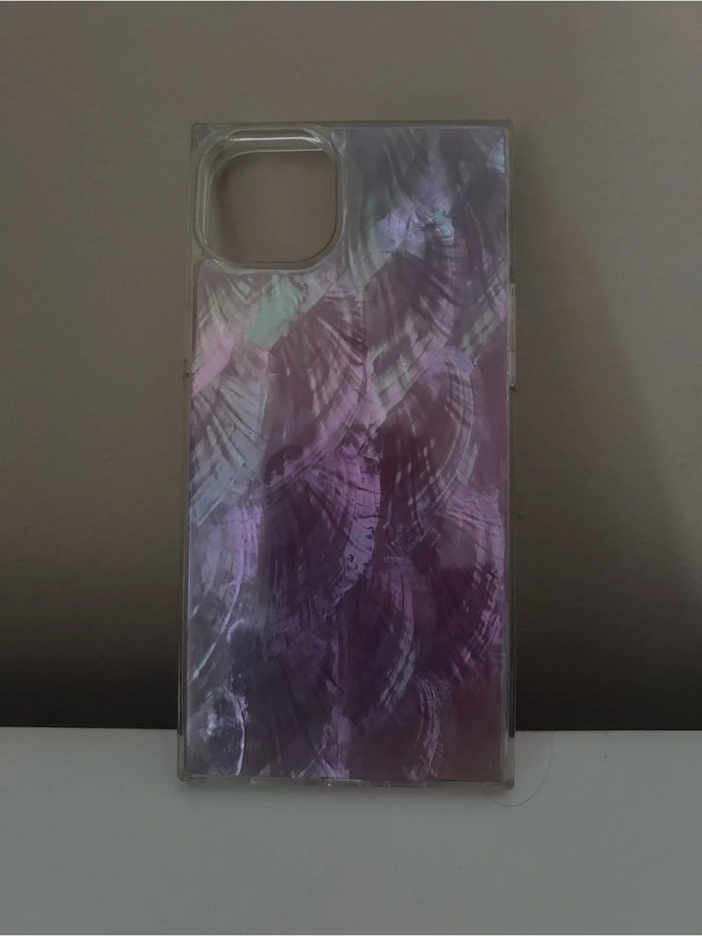 Flaunt Iridescent Pink Square Phone Case for iPhone 14 Plus